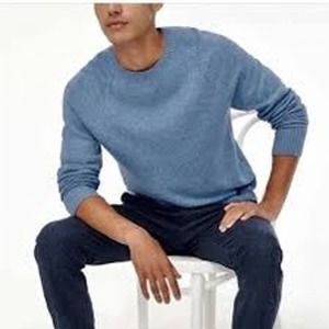 J. CREW Blue Super Soft Sweater Lambswool Blend